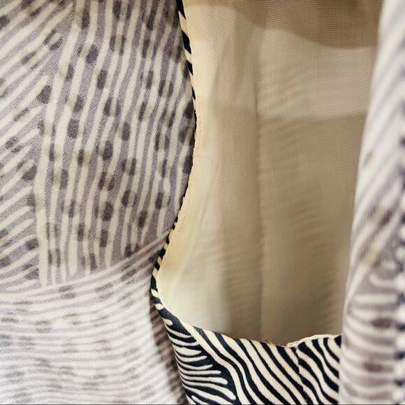 Vintage 70s-80s Silver Sparkle Animal Print Small USA Made - Picture 6 of 15